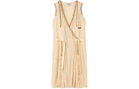 MIU MIU Sleeveless Dress Women's Light Umber