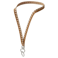HERMES Stainless Steel Keychains Men's Brown