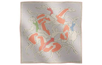 HERMES Silk Scarves Women's Light Purple
