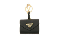 PRADA Leather Earphone Case Women's Black