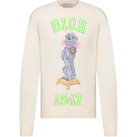 DIOR SS24 Cashmere Sweater Men's Ecru