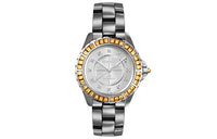 CHANEL J12 Collection Wrist Watch Automatic Mechanical Movement Ceramic Titanium 18K Gold Strap Silver Dial Men's