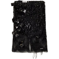 MIU MIU FW24 Casual Long Skirts Women's Black