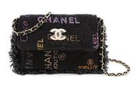 CHANEL Denim Flap Bag, Shoulder Bag, Crossbody Bag Regular Women's Black