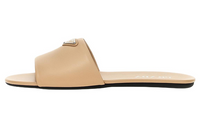 PRADA Rubber Sole Slip-Resistant Slide Slippers Women's Umber