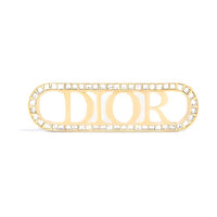 DIOR Crystal Brooches Women's Gold