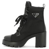 PRADA 90mm Triangle-logo Ankle Boots