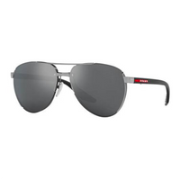 PRADA Metal Aviator Sunglasses Men's Silver