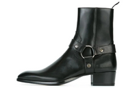 SAINT LAURENT Leather Ankle Boots