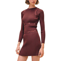 HERMES SS24 Long-Sleeved Dresses Women's Red