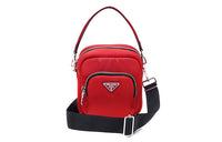 PRADA Nylon Handbags Shoulder Bag Crossbody Bag Women's Red