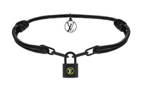 LOUIS VUITTON Titanium Bracelets Men's Black