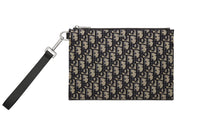 DIOR Grained Calfskin Clutch Regular Men's Beige/Black