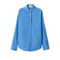 MIU MIU Logo Embroidered Long Sleeved Shirt