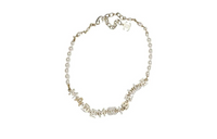 CHANEL Crystal Necklaces Women's Gold