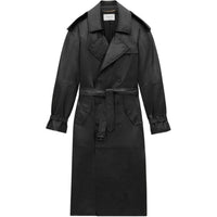 SAINT LAURENT Leather Jacket Women's Black