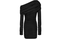 SAINT LAURENT Long-Sleeved Dresses Women's Black