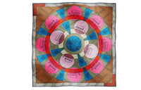 HERMES Silk Scarves Women's Brown