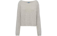 PRADA SS24 Cashmere Sweater Women's Gray