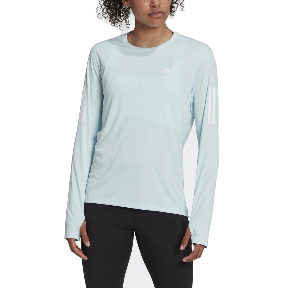 (WMNS) adidas Own The Run Long Sleeve T-Shirt Asia Sizing 'Blue' HL1543