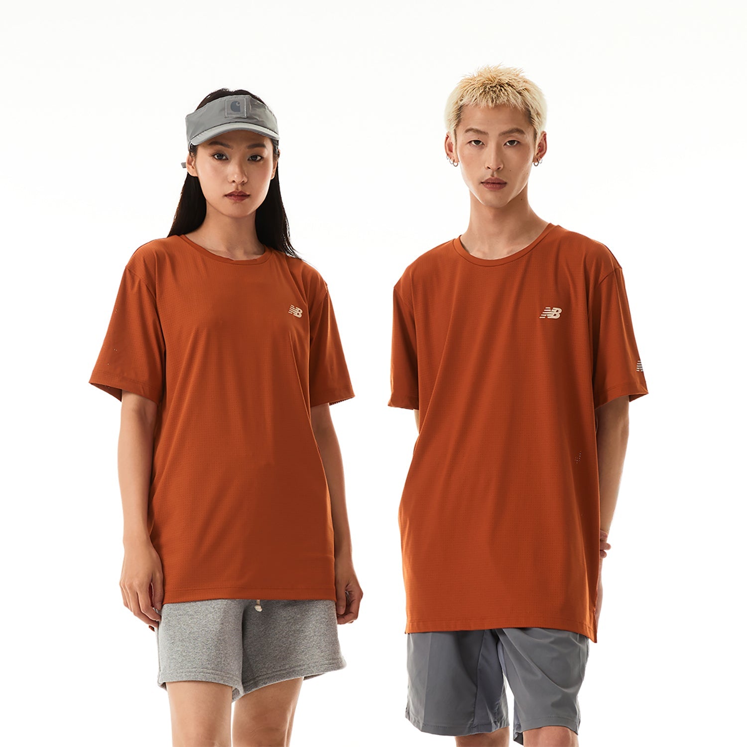 New Balance NB Icon T-shirt Asia Sizing 'Dark Orange' NEE25031-BUR