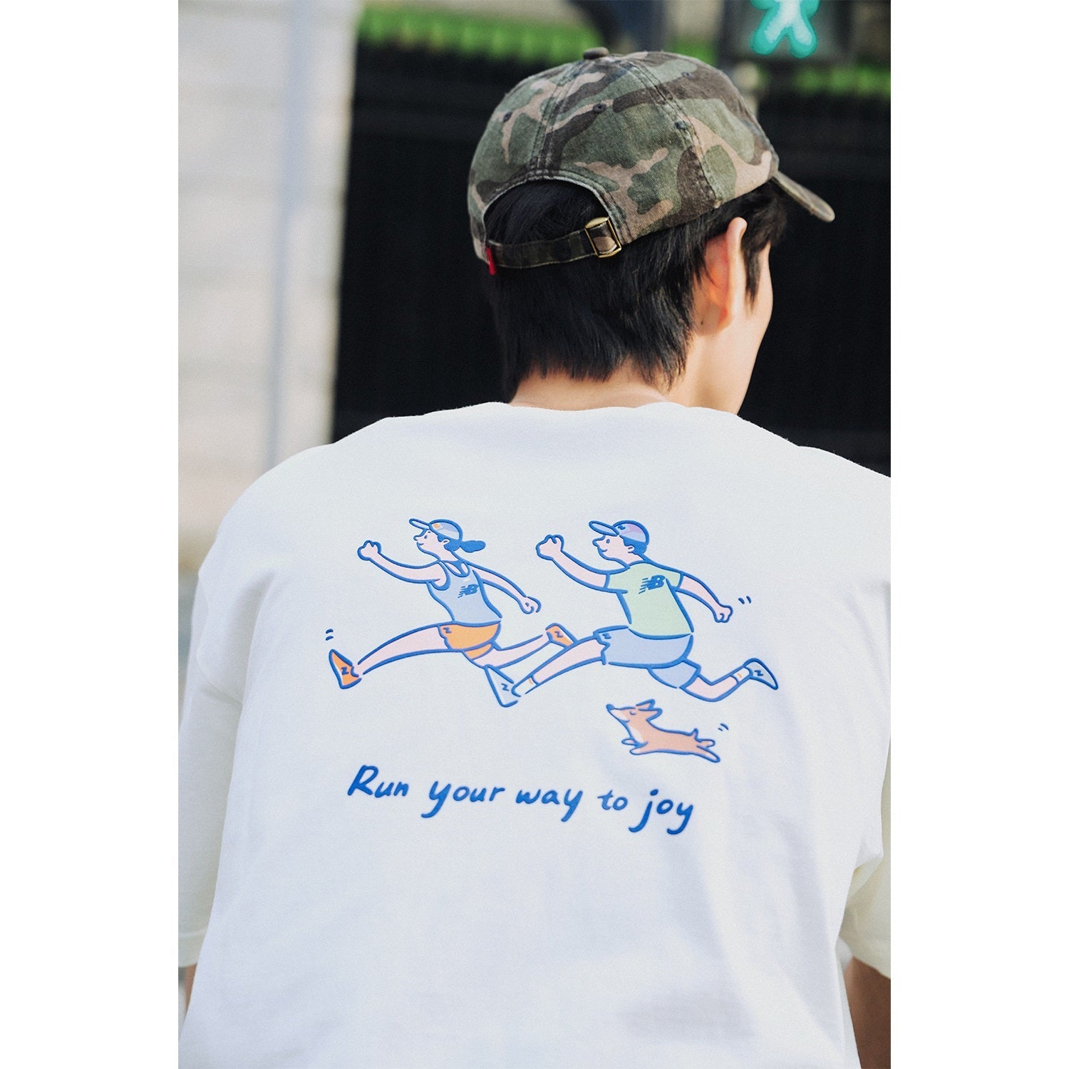 New Balance Running Duo Graphic T-Shirt Asia Sizing 'Ivory' NEE26121-IV