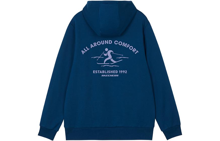 Skechers Graphic Hoodie 'Blue Black White' L422U240