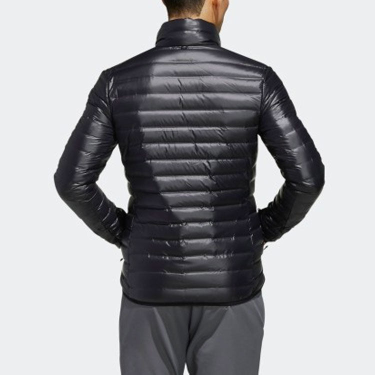 Men's adidas Logo 3 In 1 Hooded Stay Warm With Down Feather Black Jacket DW9250