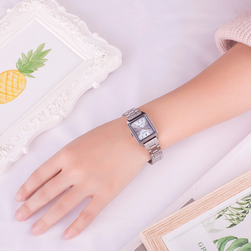 CASIO DRESS Retro Small quartz Watch Silver Analog LTP-V007D-2E