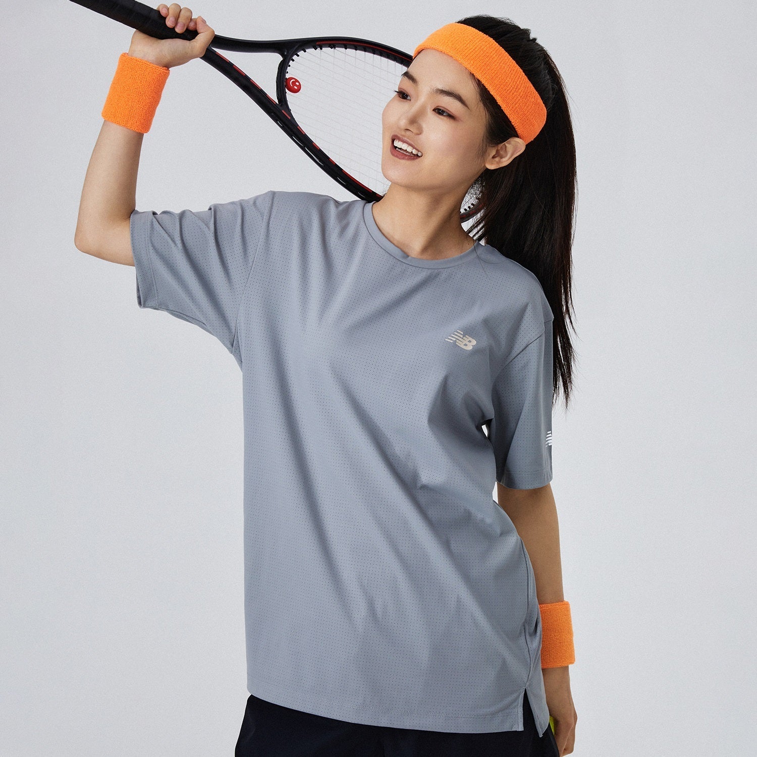 New Balance Icon T-shirt Asia Sizing 'Grey' NEE25031-GR