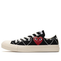 Converse x COMME des GARCONS PLAY Chuck 70 Low Heart Print 'Black Red' 1CL706