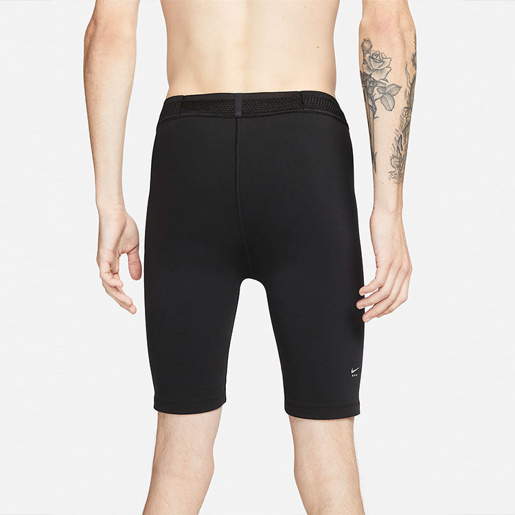 Men's Nike x MMW Crossover Solid Color Yoga 3 In 1 Sports Shorts Black DD9440-010
