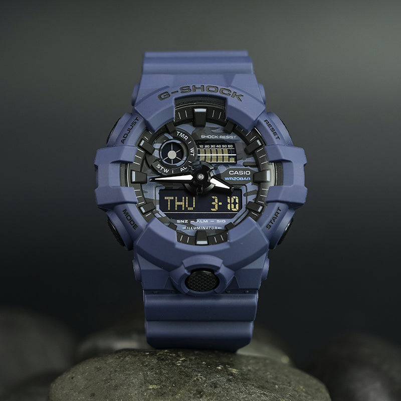 CASIO G-Shock Analog-Digital 'Blue' GA-700CA-2APR-BRAND