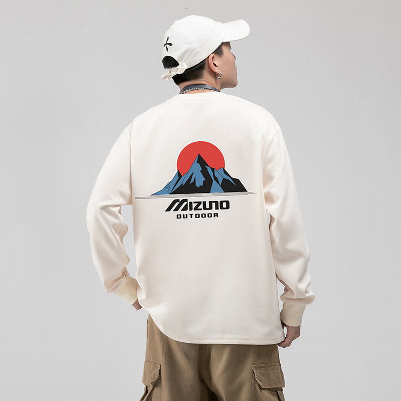 Mizuno Graphic Long Sleeve T-shirt 'White' A2CA2A03
