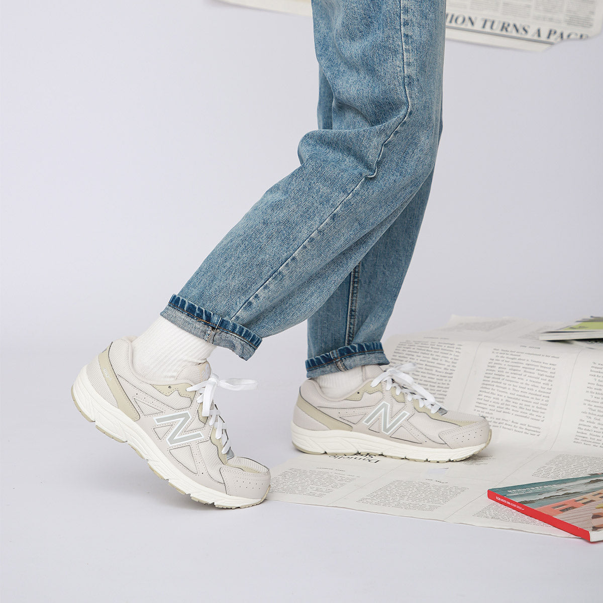 (WMNS) New Balance 480 Beige 'Cream y' W480KO5
