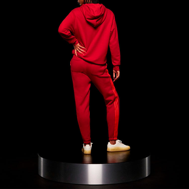 adidas IVY PARK Crossover Sweat Pant Side Stripe Drawstring Sports Long Pants Couple Style Red HI1959