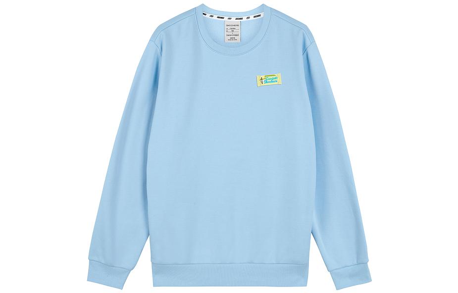 Skechers Logo Printed Crew Sweatshirt 'Grey White Black Blue' L422U242