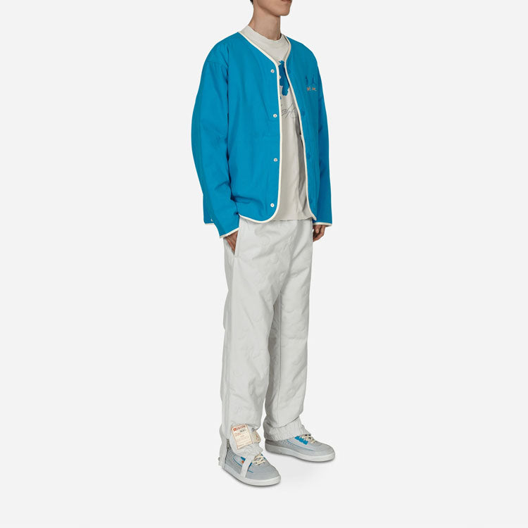 Air Jordan x union Crossover Solid Color Printing Logo reversible Long Sleeves Jacket Asia Edition Blue / Gray DJ9519-482
