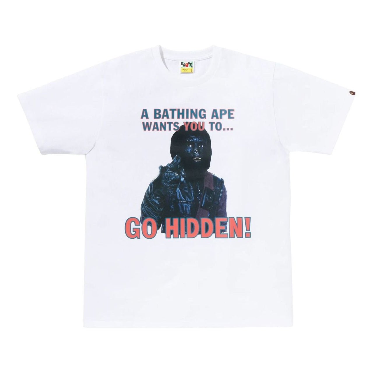 A Bathing Ape x Hidden NY GO HIDDEN T-Shirt 'White' 1M23-110-902-WHT