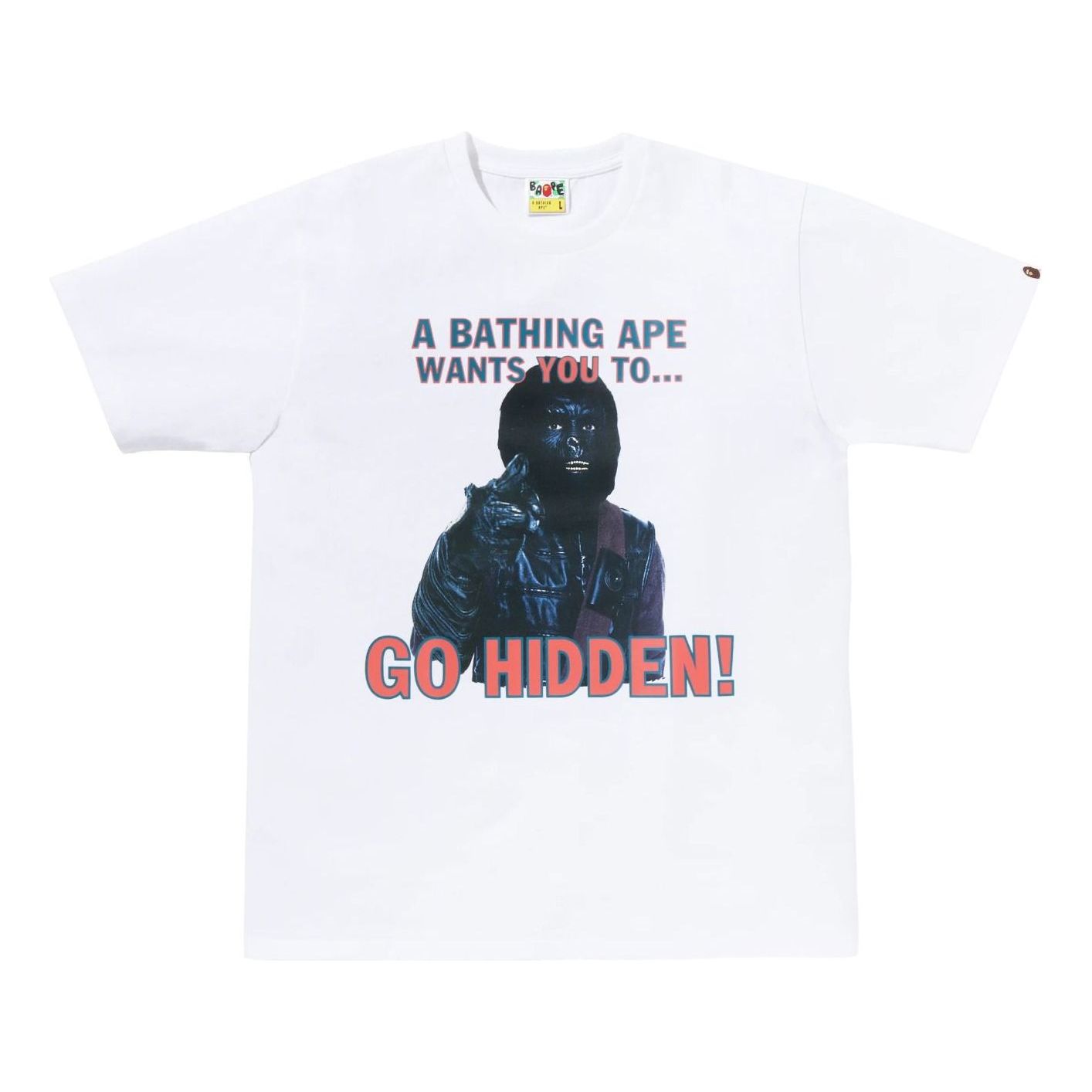 A Bathing Ape x Hidden NY GO HIDDEN T-Shirt 'White' 1M23-110-902-WHT
