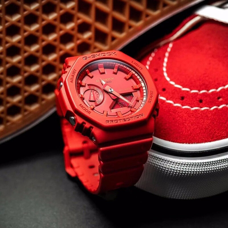 CASIO G-Shock Analog-Digital 'Red' GA-2100-4APR-PERSON