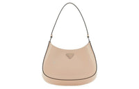 PRADA Cleo Leather Handbag, Shoulder Bag Women's Flesh Pink