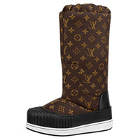 LOUIS VUITTON Polar Knee-high Boots Women's Brown