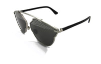 DIOR Irregular Shape Sunglasses Women's Dark Silver