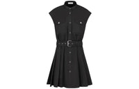 DIOR SS24 Sleeveless Dress Women's Black