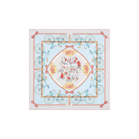 HERMES Silk Scarves Unisex Sky Blue