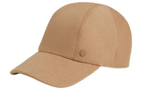 HERMES Cashmere Silk Rayon Baseball Caps Men's Beige