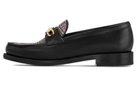 LOUIS VUITTON Chess Loafers Women's Black