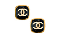 CHANEL Metal Stud Earrings Women's