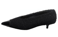 CHANEL Slim Heel Mary Jane Shoes Women's Black